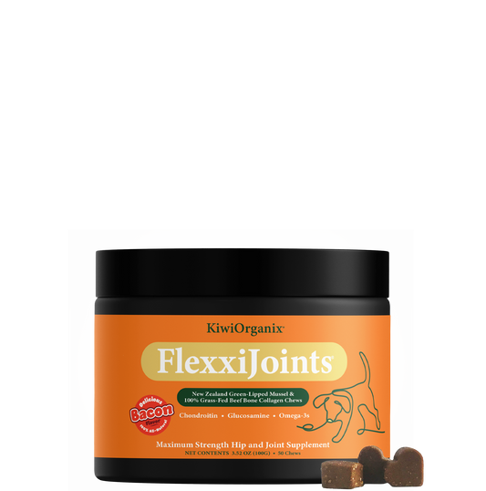 FlexxiJoints Chews GLMO + Beef Bone Collagen 100