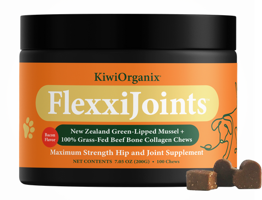 FlexxiJoints Chews GLMO + Beef Bone Collagen 100